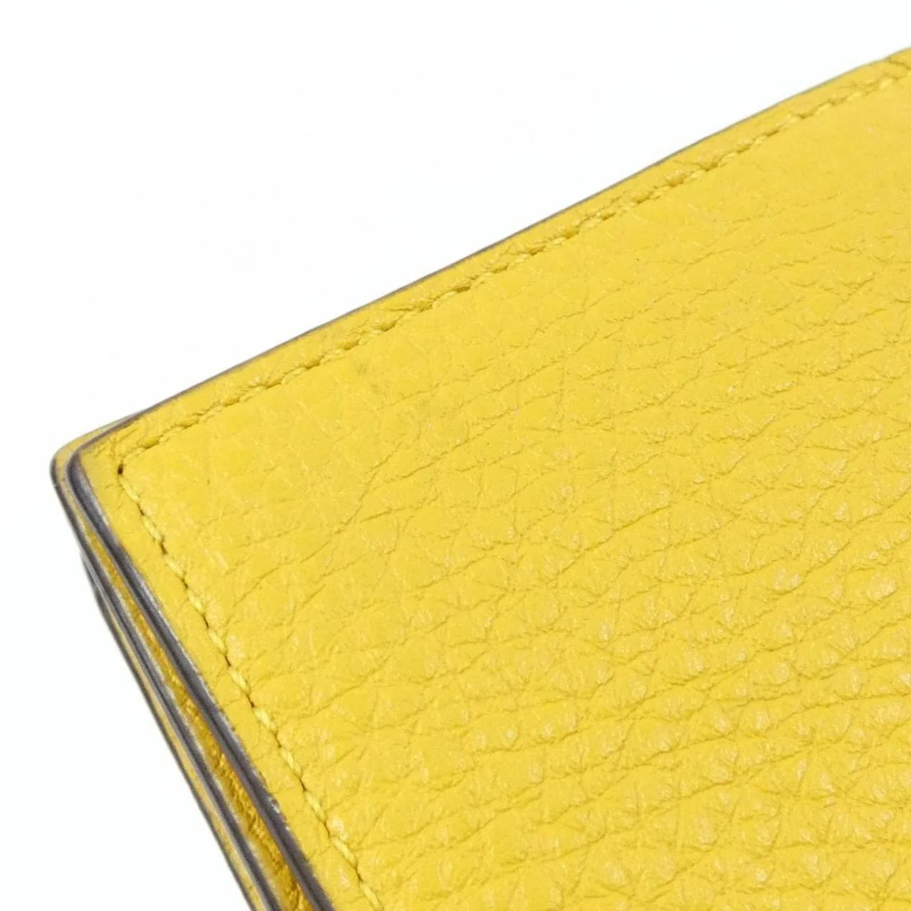 FENDI 7M0222 AG0N Card Case Yellow Rank A - Thumbnail 3