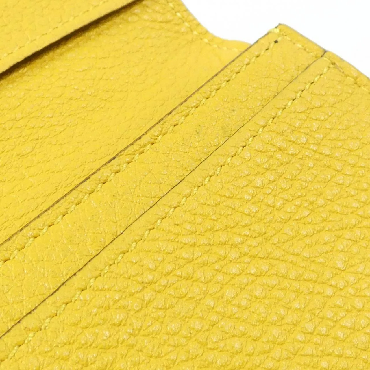 FENDI 7M0222 AG0N Card Case Yellow Rank A - Thumbnail 5