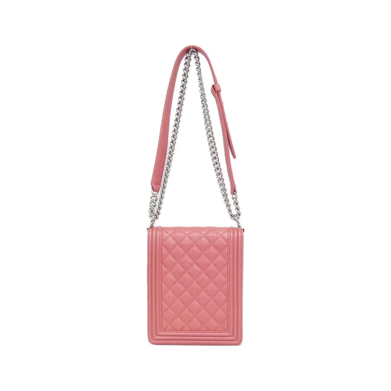 CHANEL Boy Chanel AS0130 Shoulder Bag Caviar Leather Pink Caviar Leather - Thumbnail 2