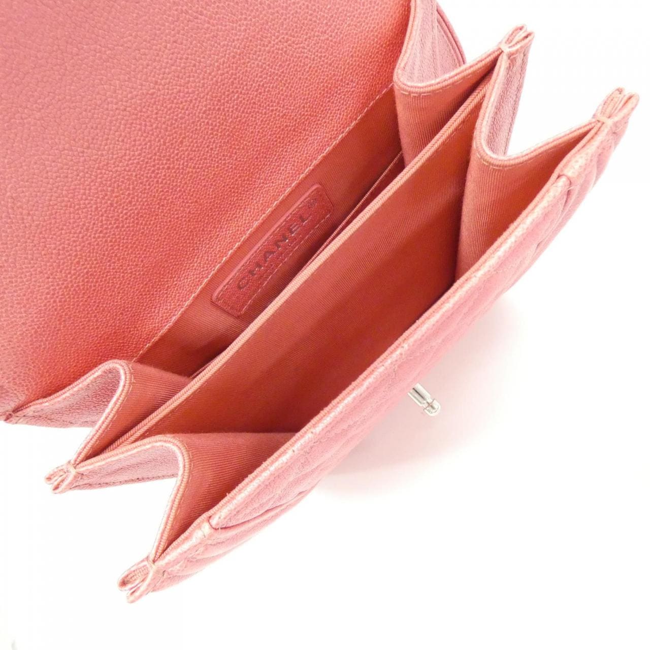 CHANEL Boy Chanel AS0130 Shoulder Bag Caviar Leather Pink Caviar Leather - Thumbnail 7