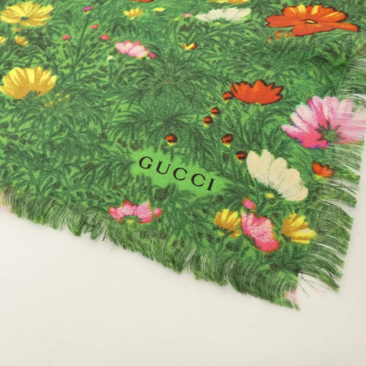 GUCCI 460282 Scarf Green Rank A - Thumbnail 2