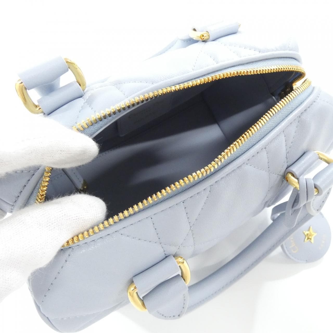 DIOR M1364UBOL Boston Bag Black Rank A - Thumbnail 7