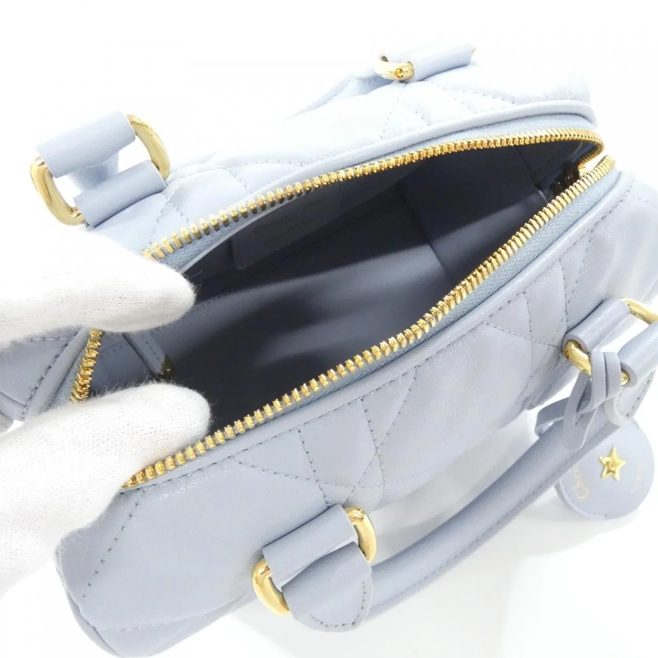 DIOR Book Tote M1364UBOL Boston 黑色 中古品A - 縮圖 7