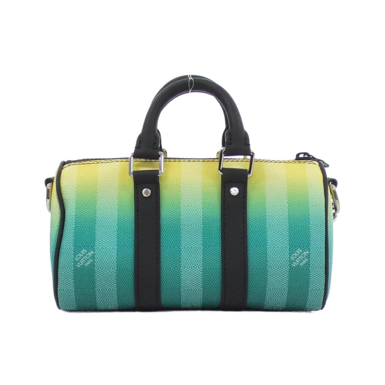 LOUIS VUITTON Keepall M59949 Boston Bag Damier 黑色 Damier 中古品A - 縮圖 2