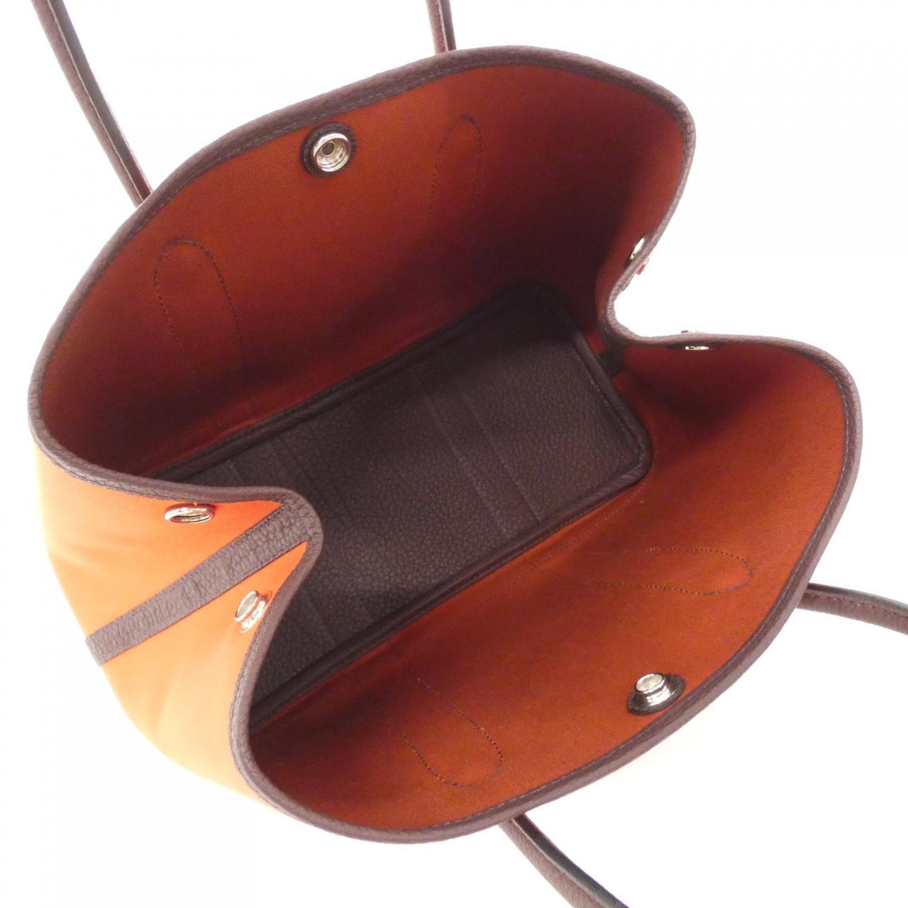 HERMES Garden Party HERMÈS 082262CK Bag Black Rank A - Thumbnail 6