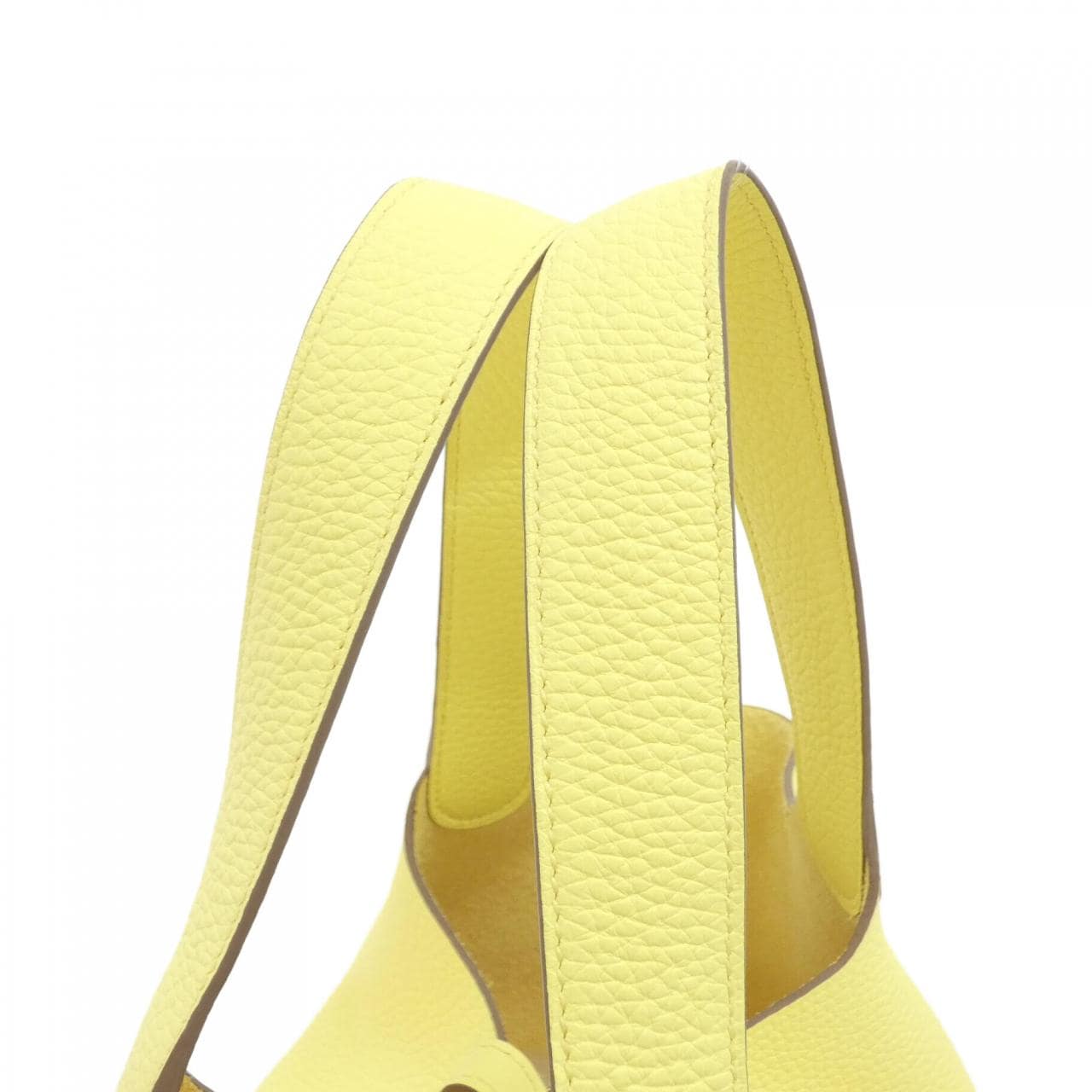 HERMES HERMÈS Picotin 060991CK Bag Clemence Black Clemence Leather Rank A - Thumbnail 5