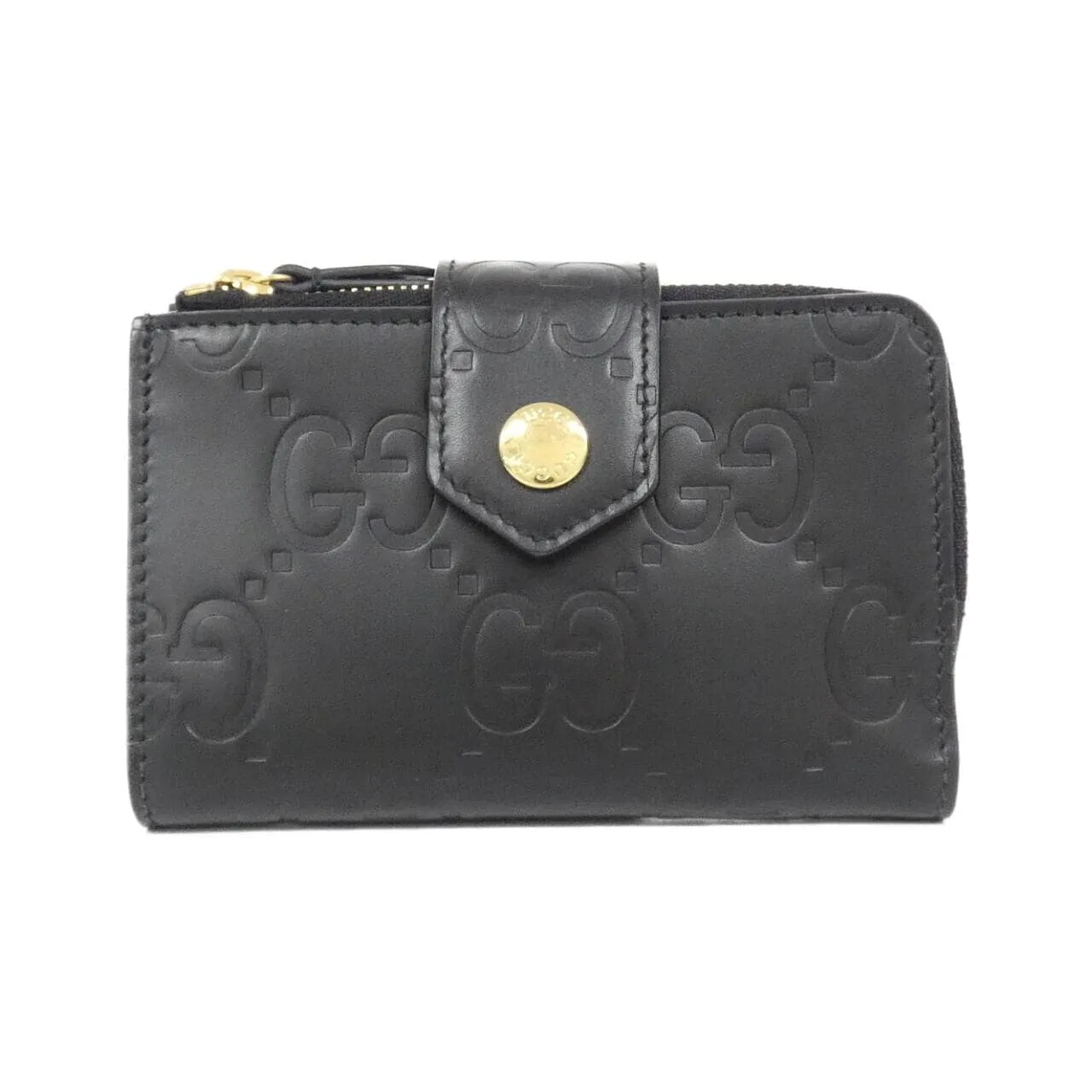 GUCCI 790131 AADLO Wallet Leather Black
