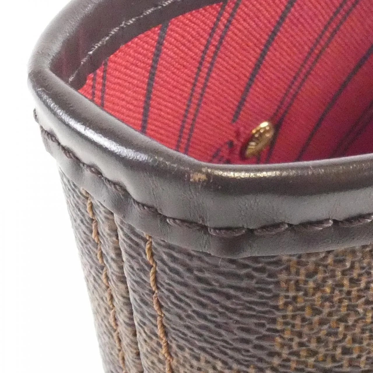 LOUIS VUITTON Neverfull N51105 Tote Damier Black Damier Rank B - Thumbnail 4