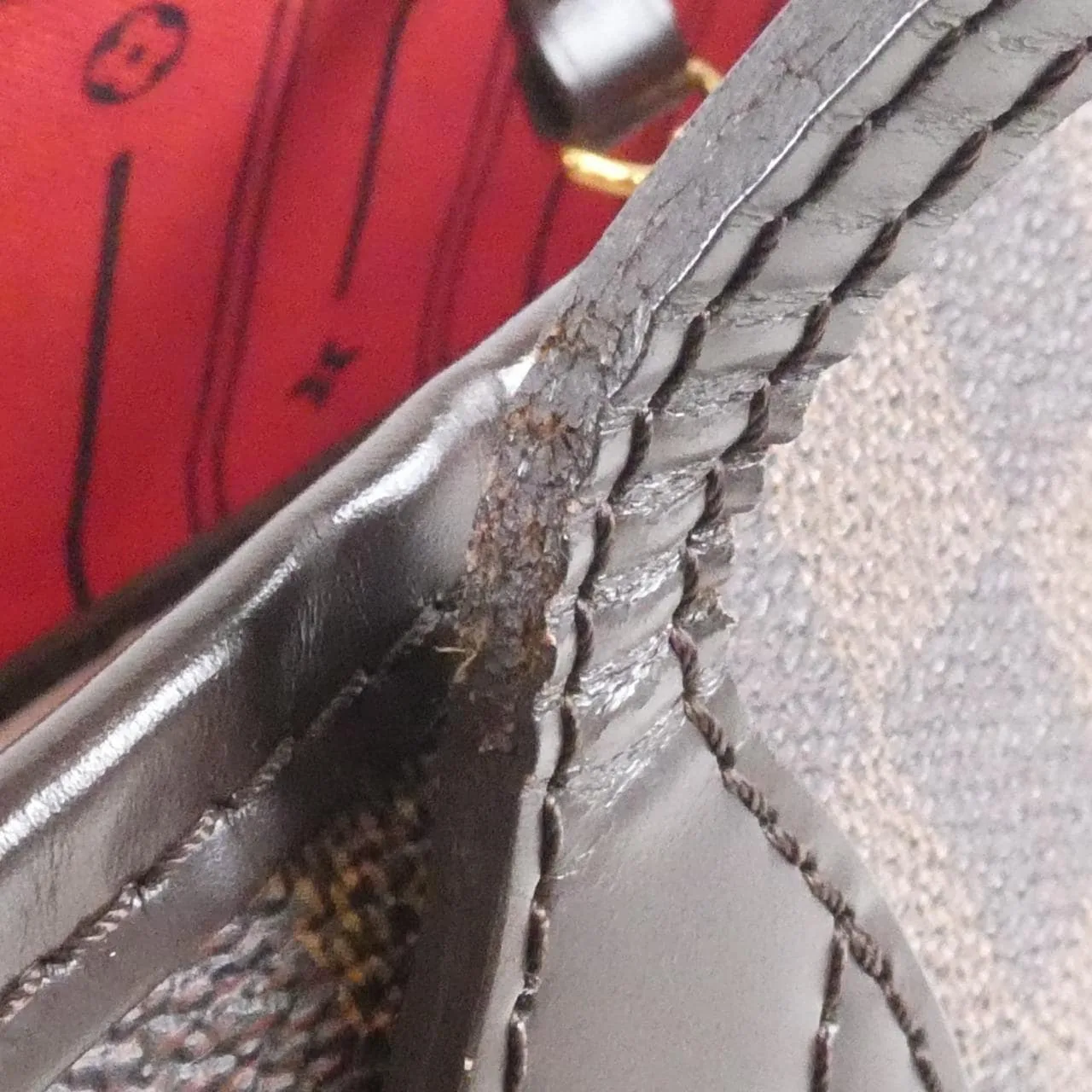 LOUIS VUITTON Neverfull N51105 Tote Damier Black Damier Rank B - Thumbnail 6