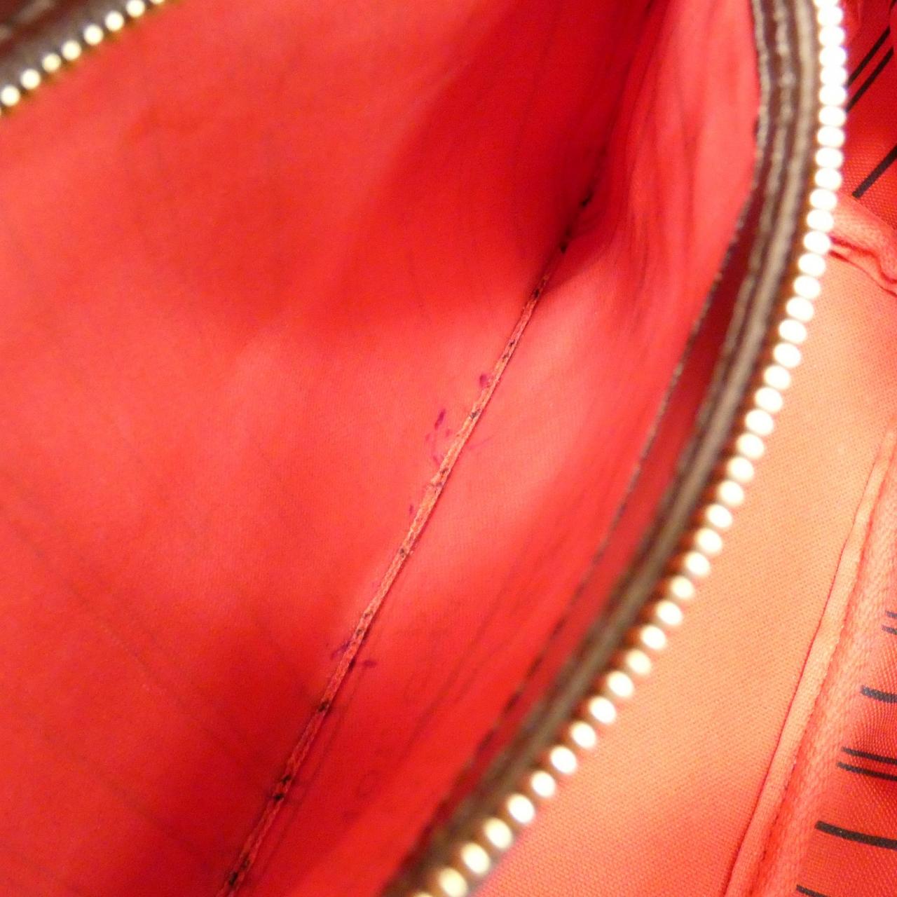 LOUIS VUITTON Neverfull N51109 Bag Damier 黑色 Damier 中古品A - 縮圖 8