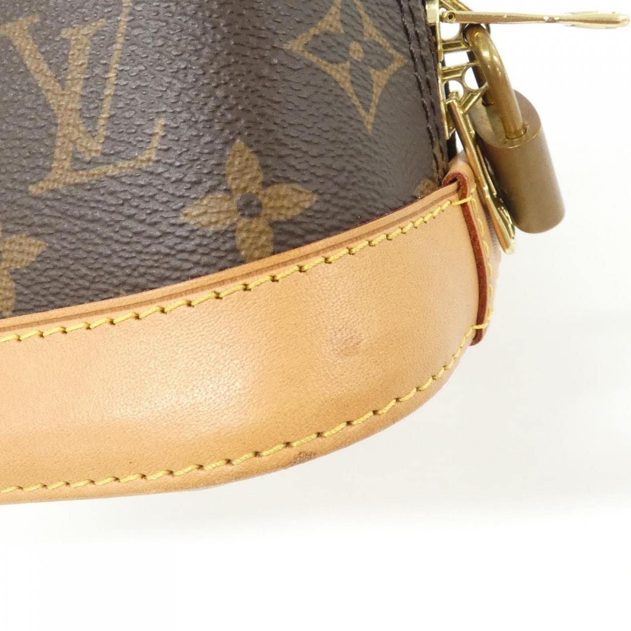 LOUIS VUITTON Alma M53152 Bag Monogram 黑色 Monogram 中古品A - 縮圖 5