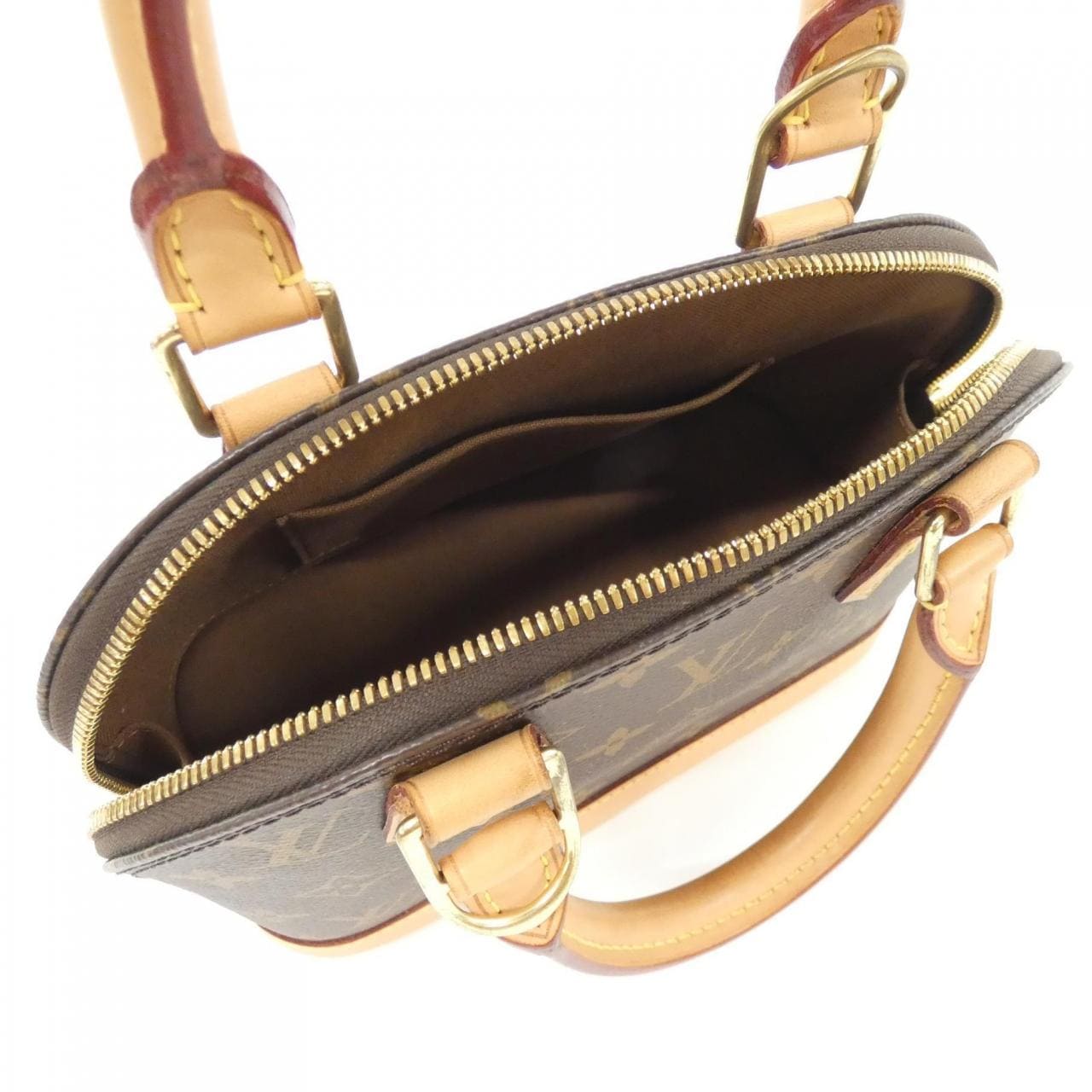 LOUIS VUITTON Alma M53152 Bag Monogram 黑色 Monogram 中古品A - 縮圖 8