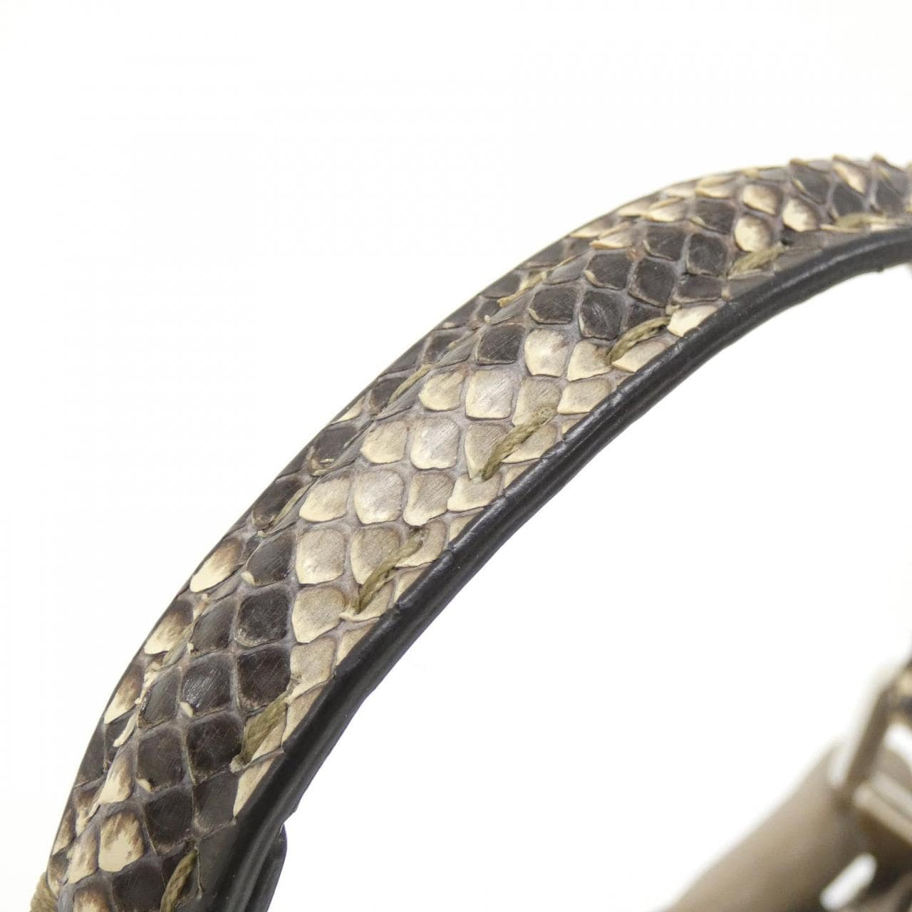 FENDI Peekaboo 8BN244 N8K Handbag Python Black Python - Thumbnail 4