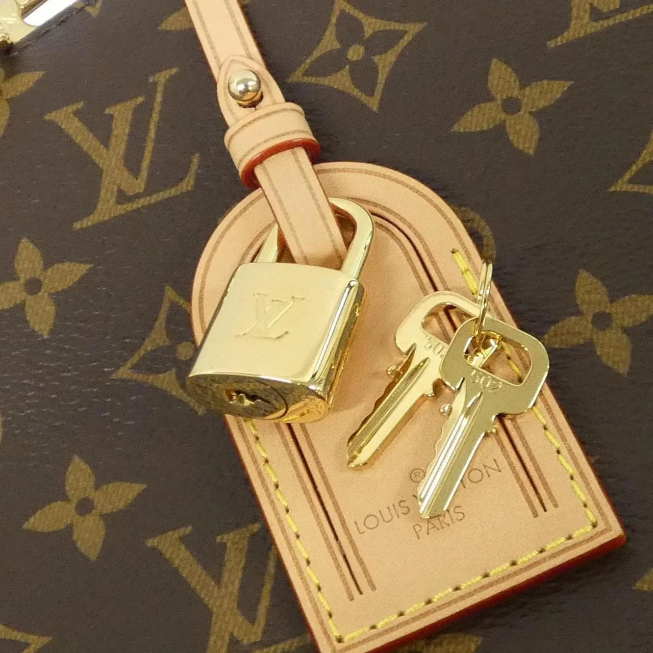 LOUIS VUITTON M45898 Handbag Monogram 黑色 Monogram 中古品A - 縮圖 3