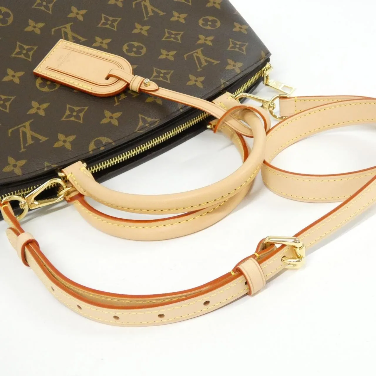 LOUIS VUITTON M45898 Handbag Monogram 黑色 Monogram 中古品A - 縮圖 7