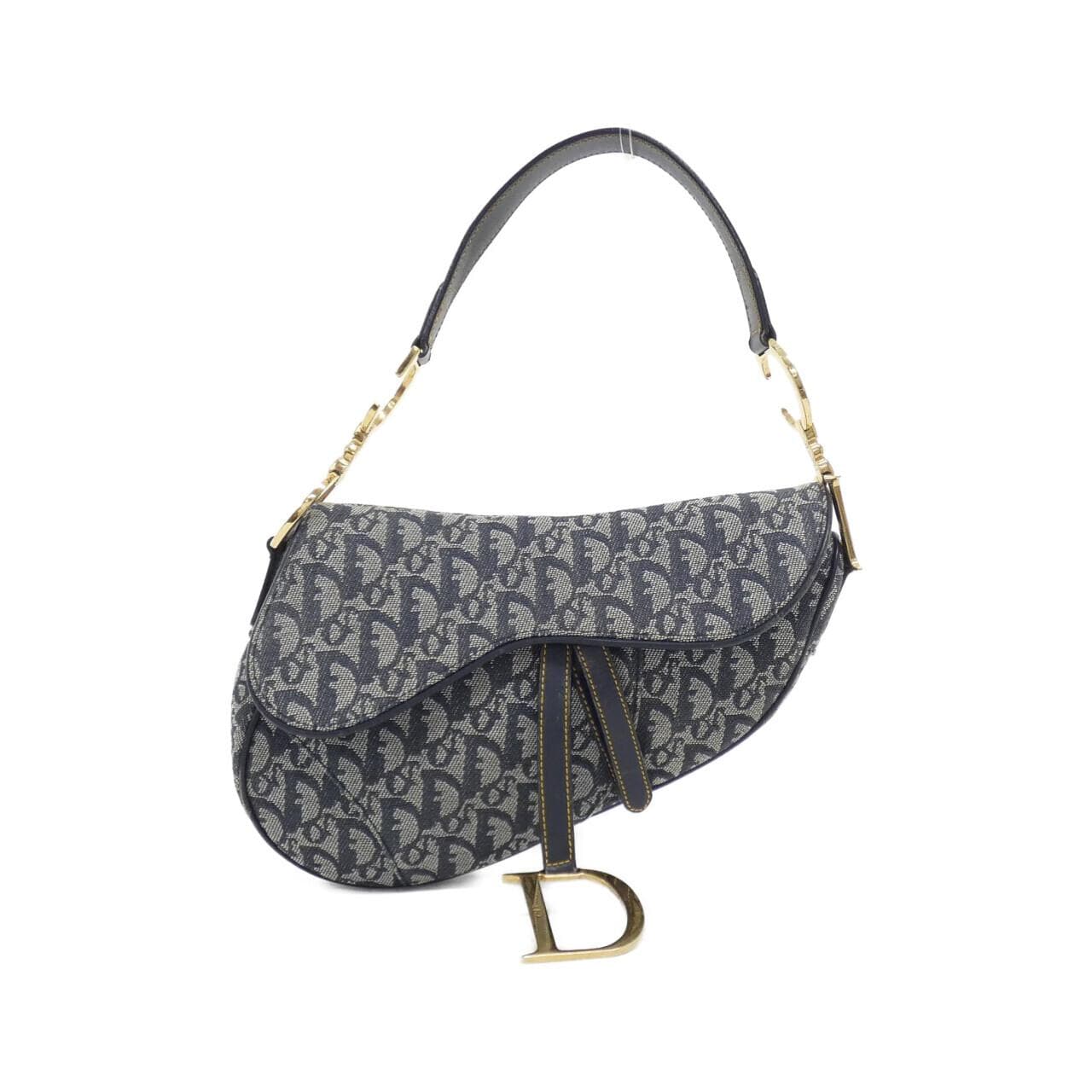 DIOR Saddle SLO44001 Shoulder Bag Canvas Blue