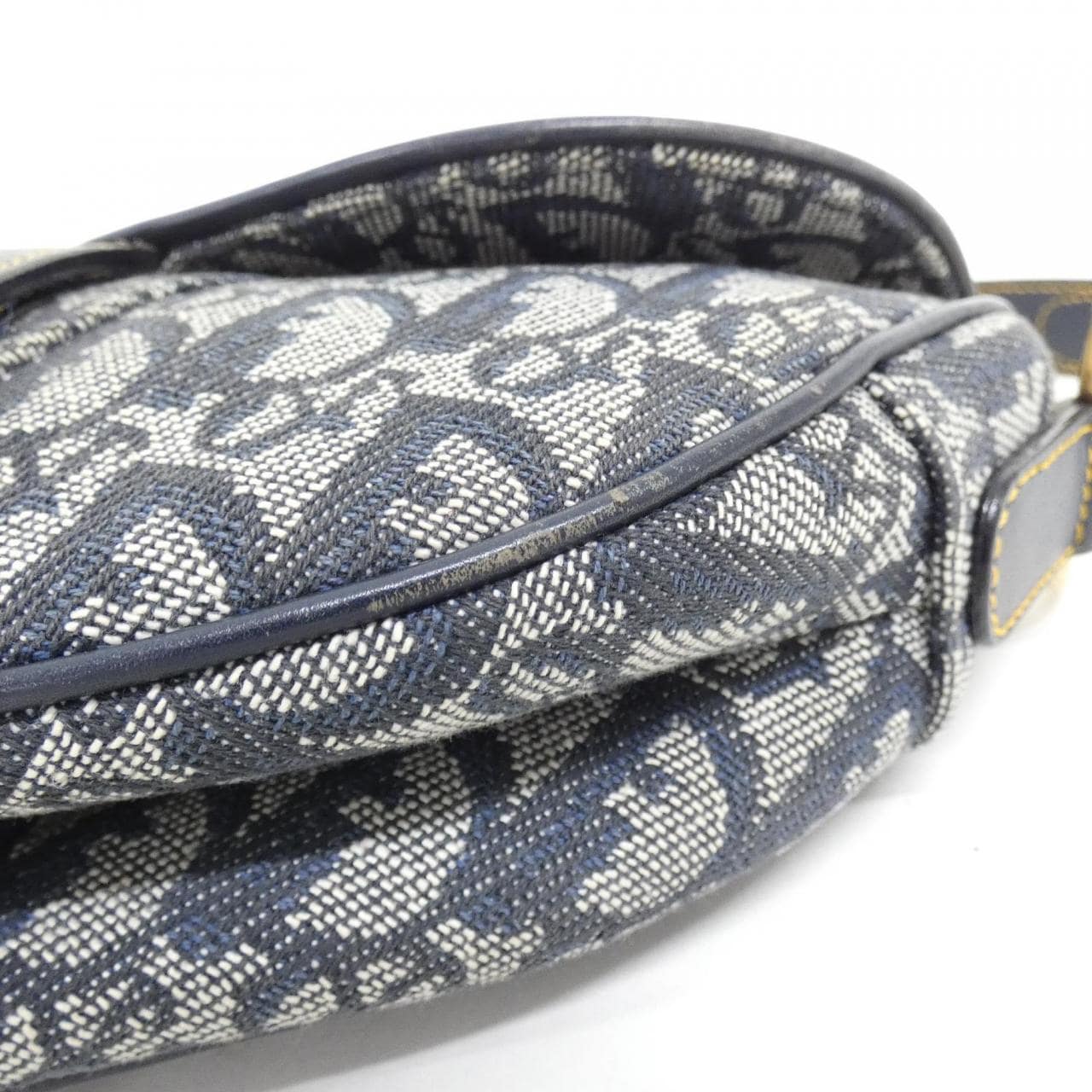 DIOR Saddle SLO44001 Shoulder Bag Canvas Blue Canvas Rank A - Thumbnail 3