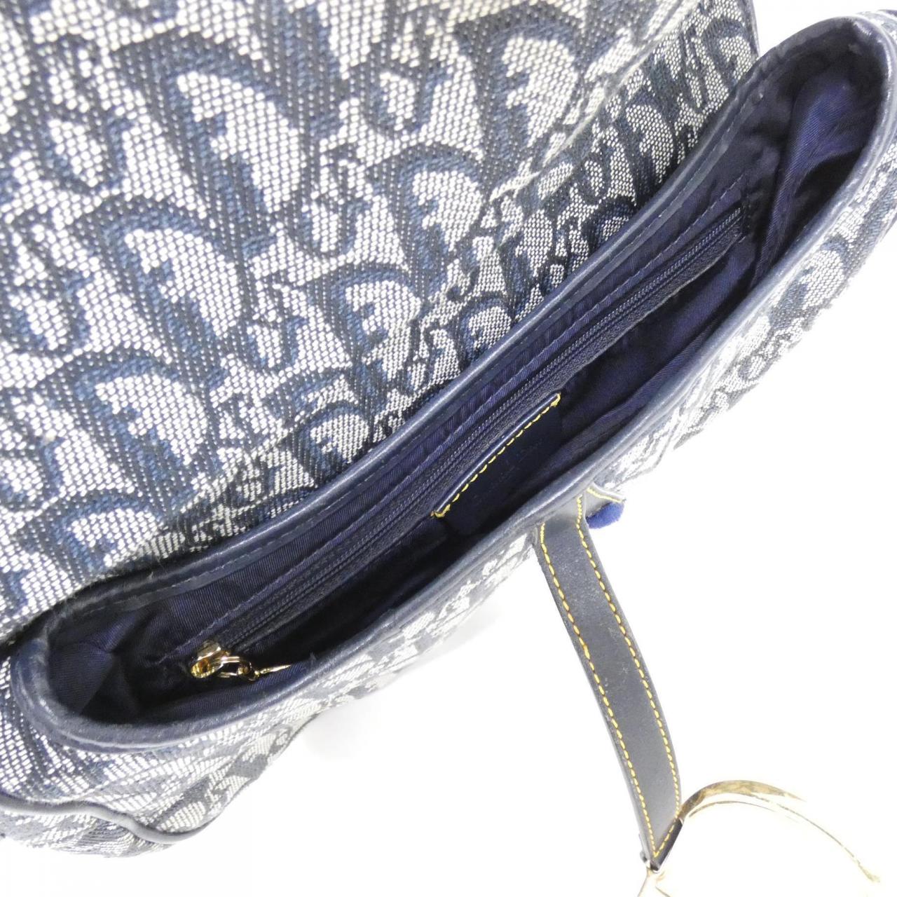 DIOR Saddle SLO44001 Shoulder Bag Canvas Blue Canvas Rank A - Thumbnail 8