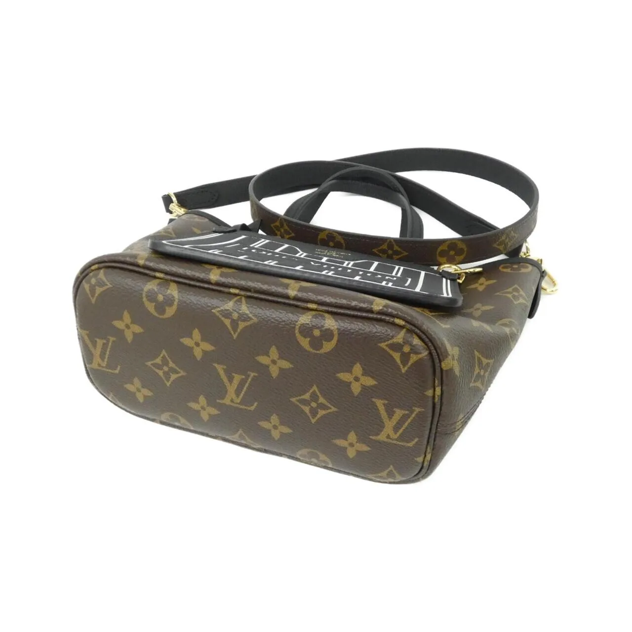 LOUIS VUITTON Neverfull M28347 Tote Monogram 黑色 Monogram 中古品A - 縮圖 3