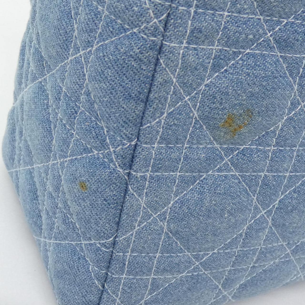 DIOR Lady Dior CAJ44561 Bag Canvas 藍色 帆布 中古品A - 縮圖 4