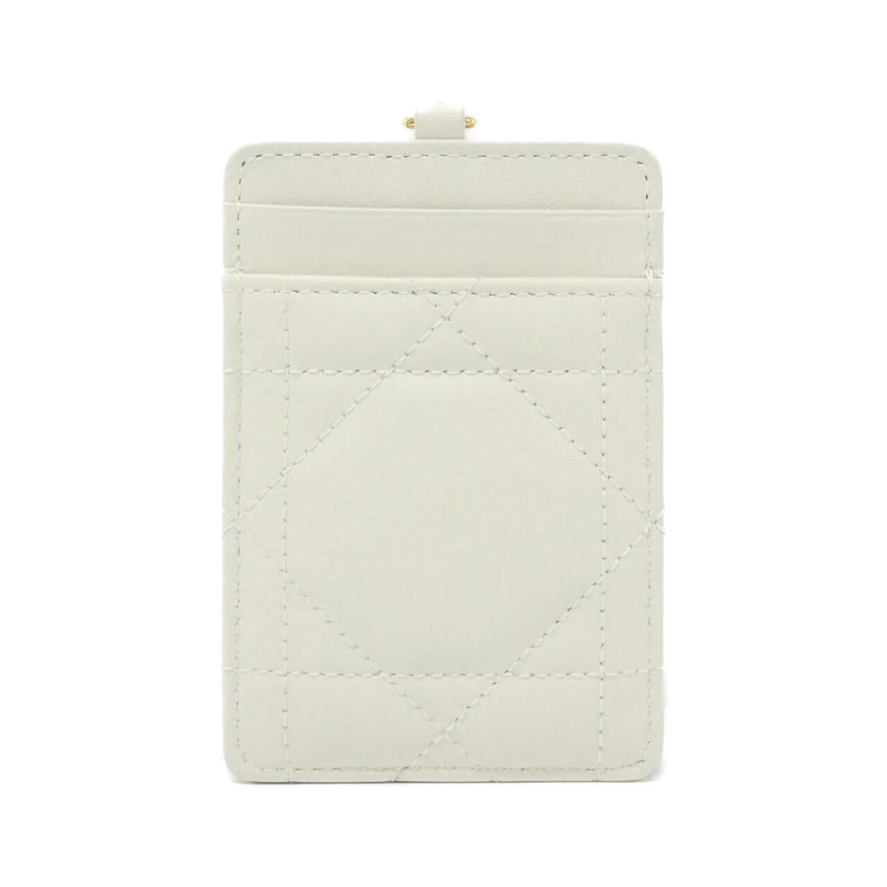 DIOR Caro S5204UDAX Card Case Leather Leather Unused - Thumbnail 2