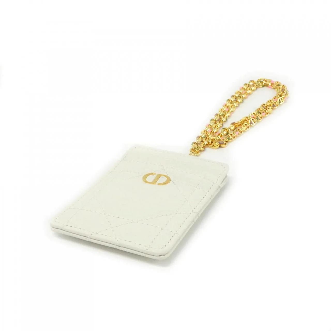 DIOR Caro S5204UDAX Card Case Leather Leather Unused - Thumbnail 3