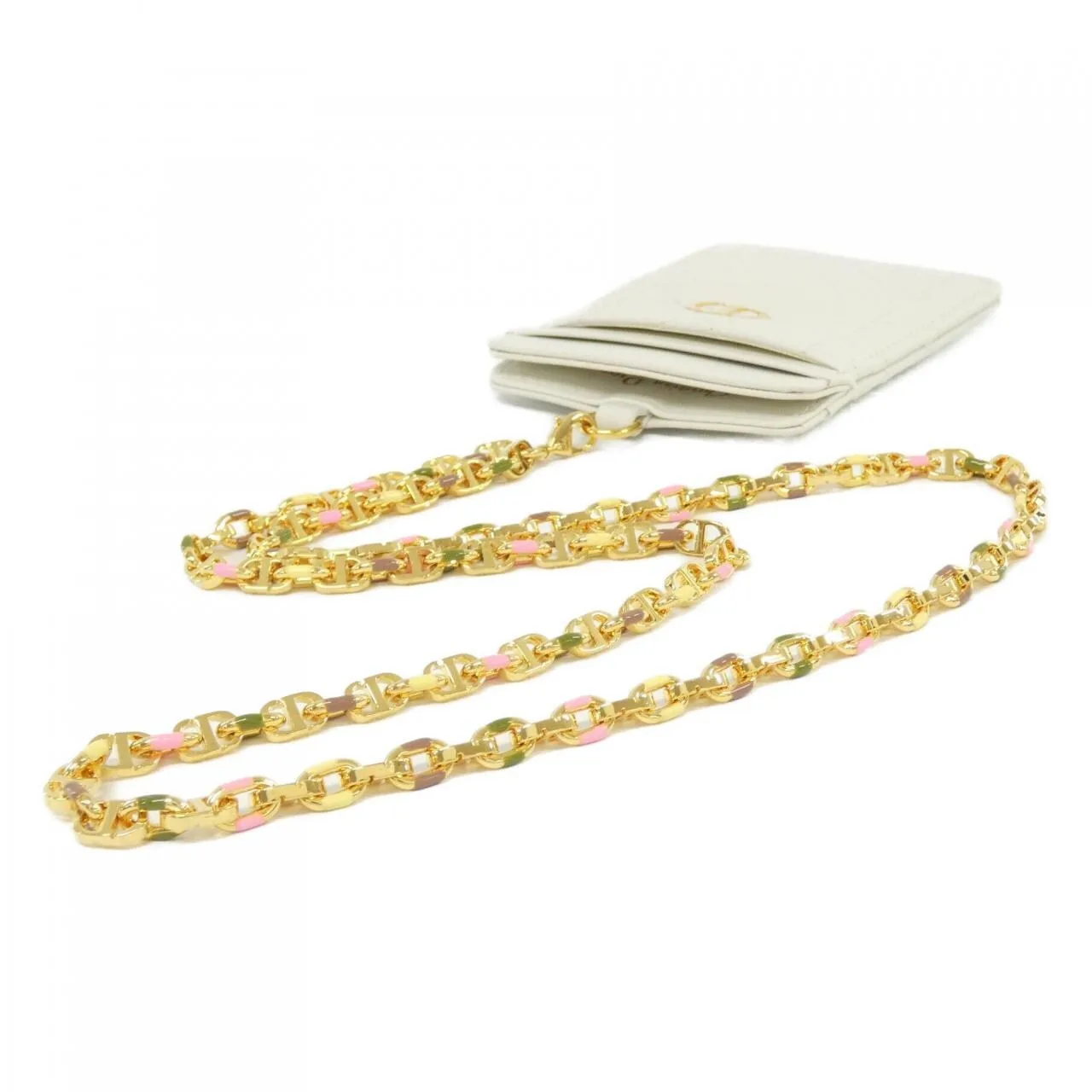 DIOR Caro S5204UDAX Card Case Leather Leather Unused - Thumbnail 4