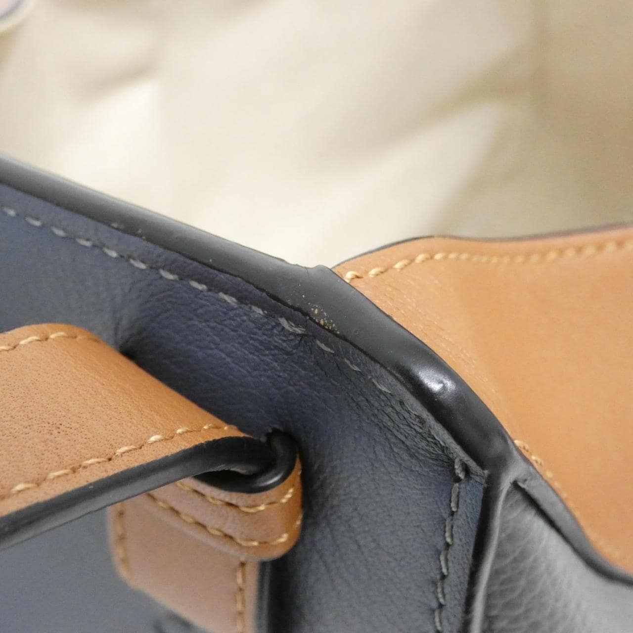 LOEWE Hammock 387 12PS35 Shoulder Bag Black Rank A - Thumbnail 6