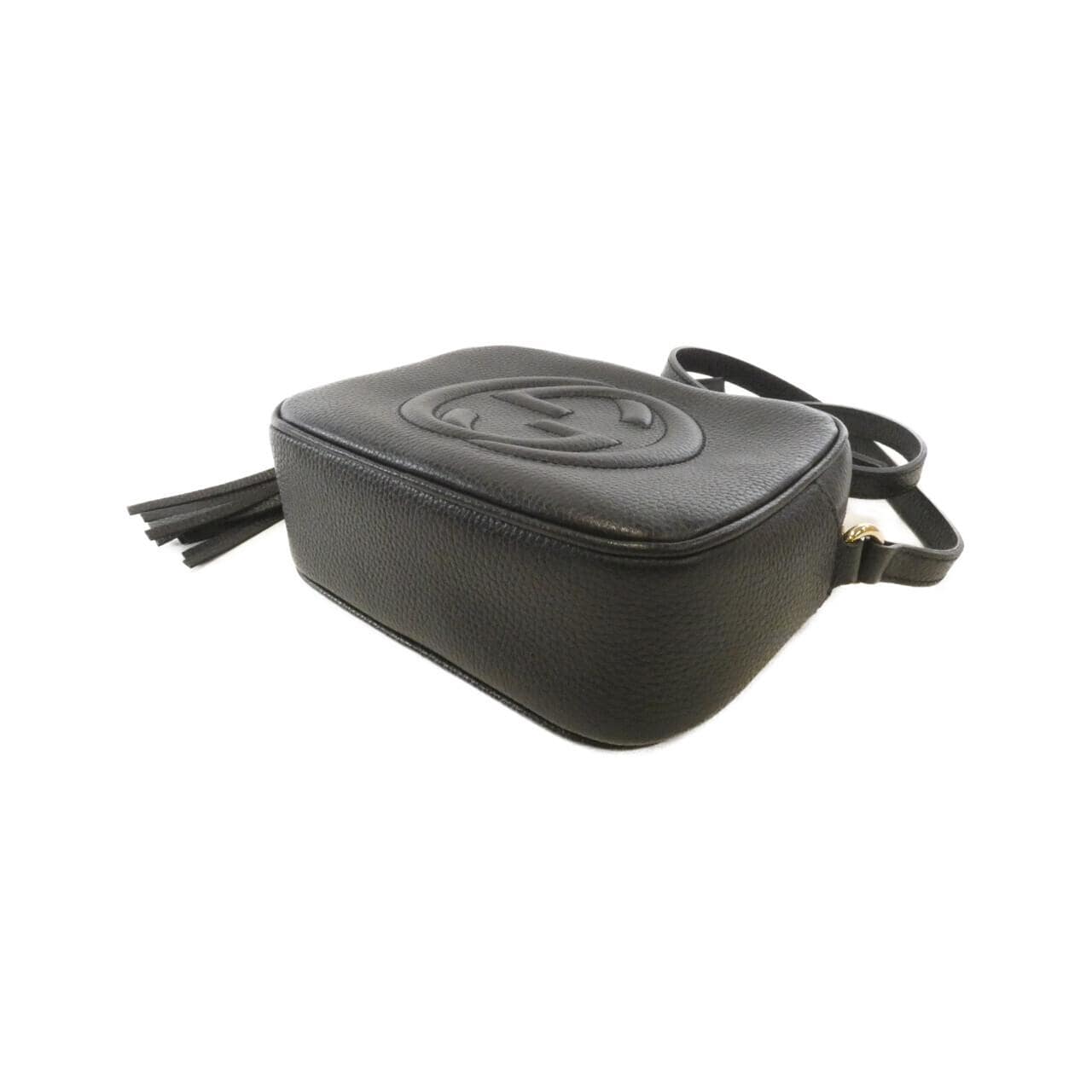 GUCCI Soho 308364 A7M0G Shoulder Bag Leather Black Leather - Thumbnail 3