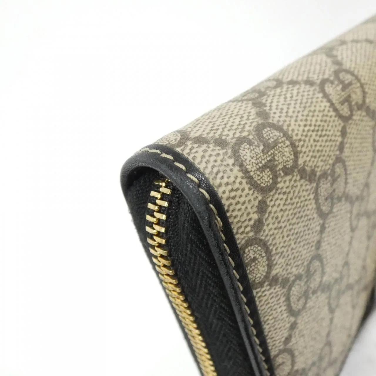 GUCCI 819122 FAD6L Wallet Canvas 黑色 帆布 中古品A - 縮圖 5