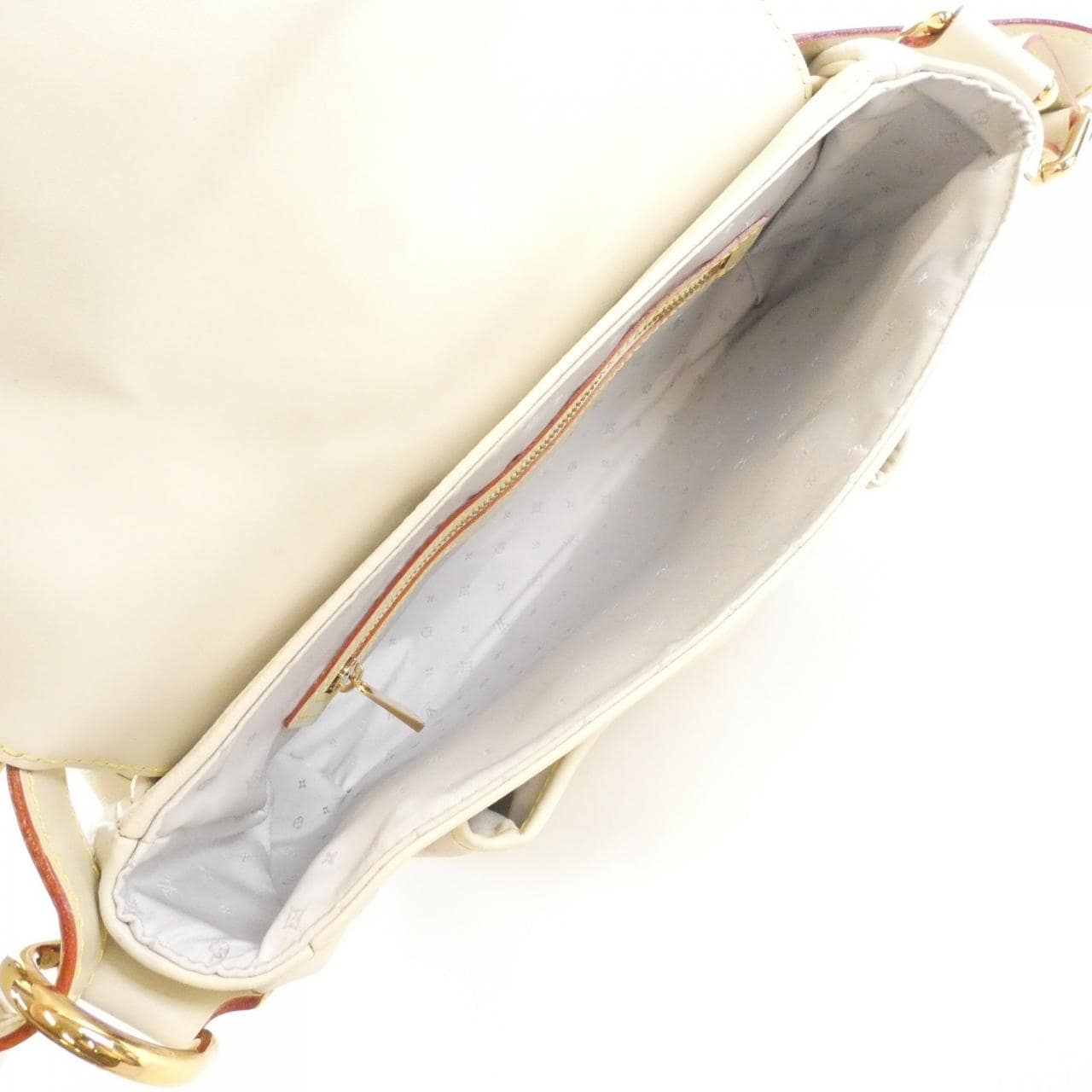 LOUIS VUITTON M91782 Shoulder Bag Leather 白色 皮革 中古品A - 縮圖 10