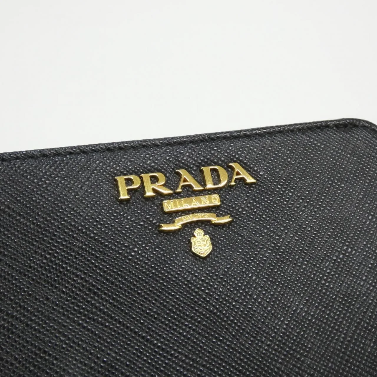 PRADA 1ML018 Wallet 黑色 中古品A - 縮圖 3