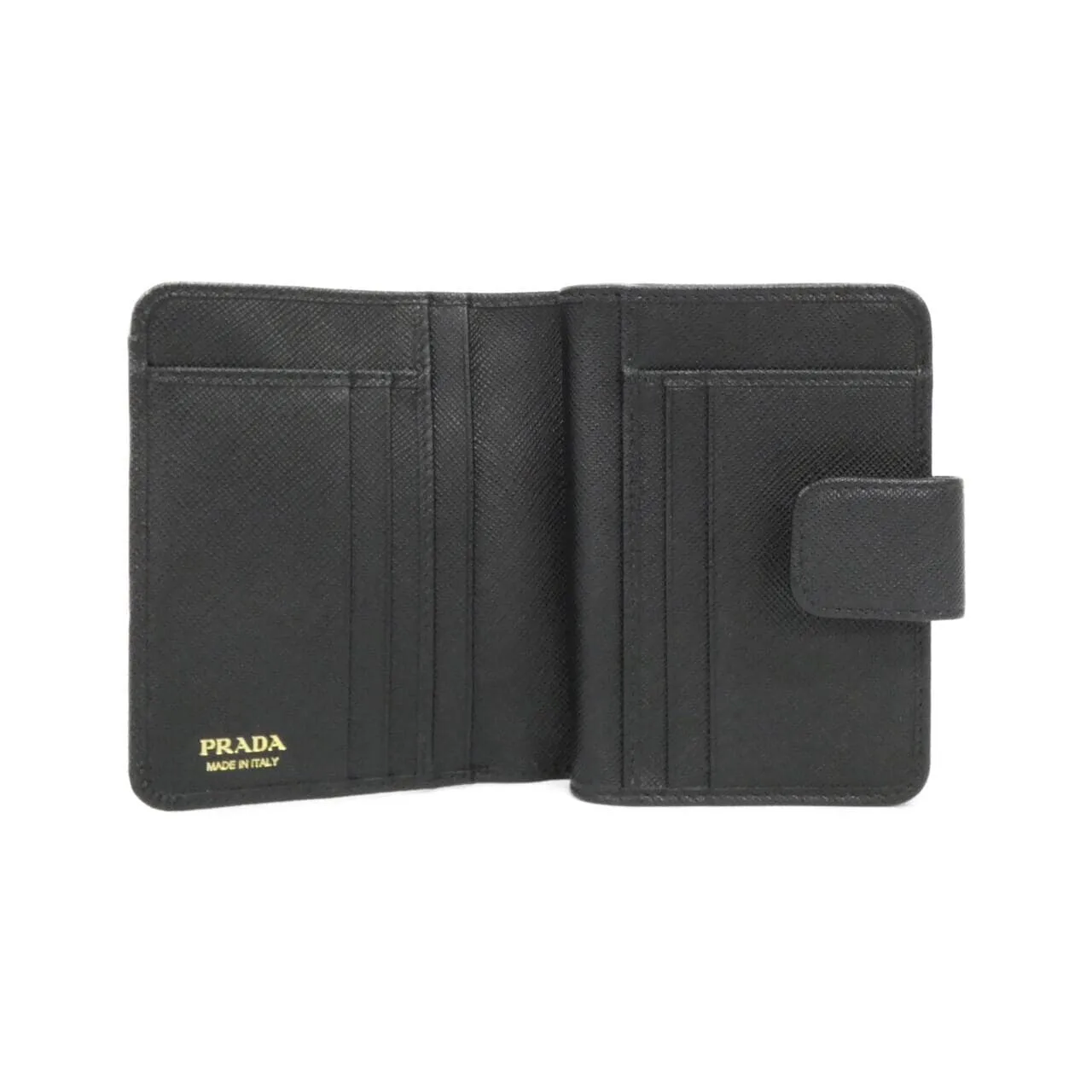 PRADA 1ML018 Wallet 黑色 中古品A - 縮圖 4