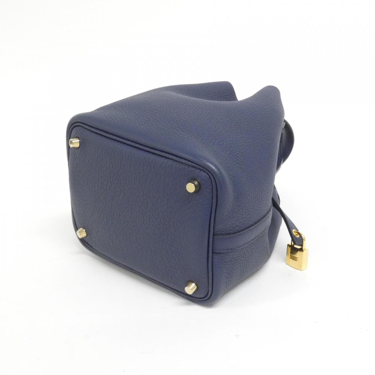 HERMES HERMÈS Picotin 056289CC Bag Clemence Blue Clemence Leather Rank A - Thumbnail 2