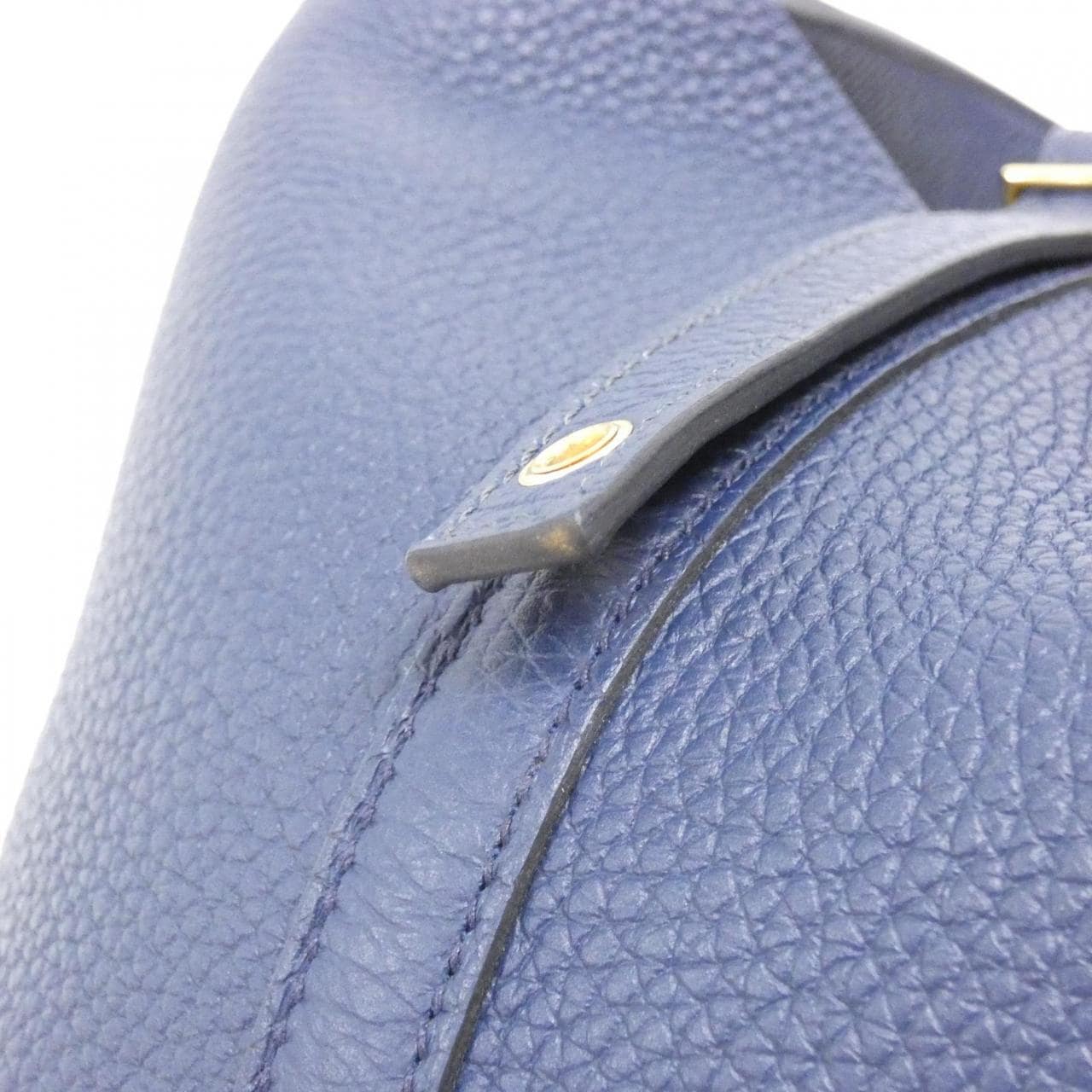 HERMES HERMÈS Picotin 056289CC Bag Clemence Blue Clemence Leather Rank A - Thumbnail 4
