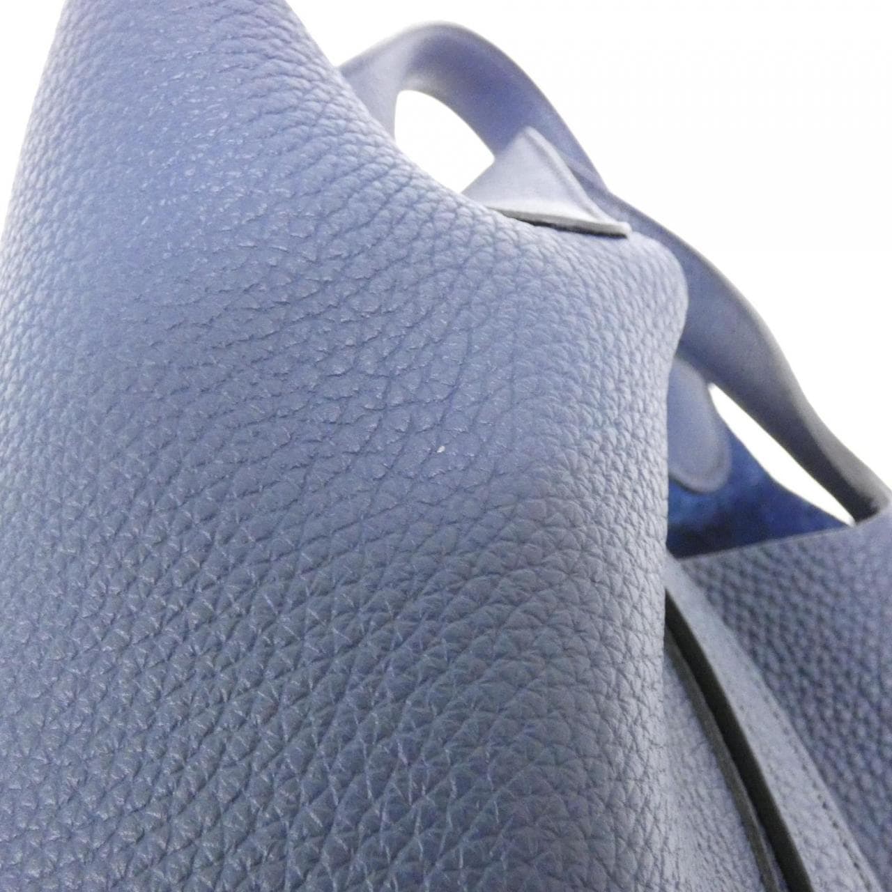 HERMES HERMÈS Picotin 056289CC Bag Clemence Blue Clemence Leather Rank A - Thumbnail 5