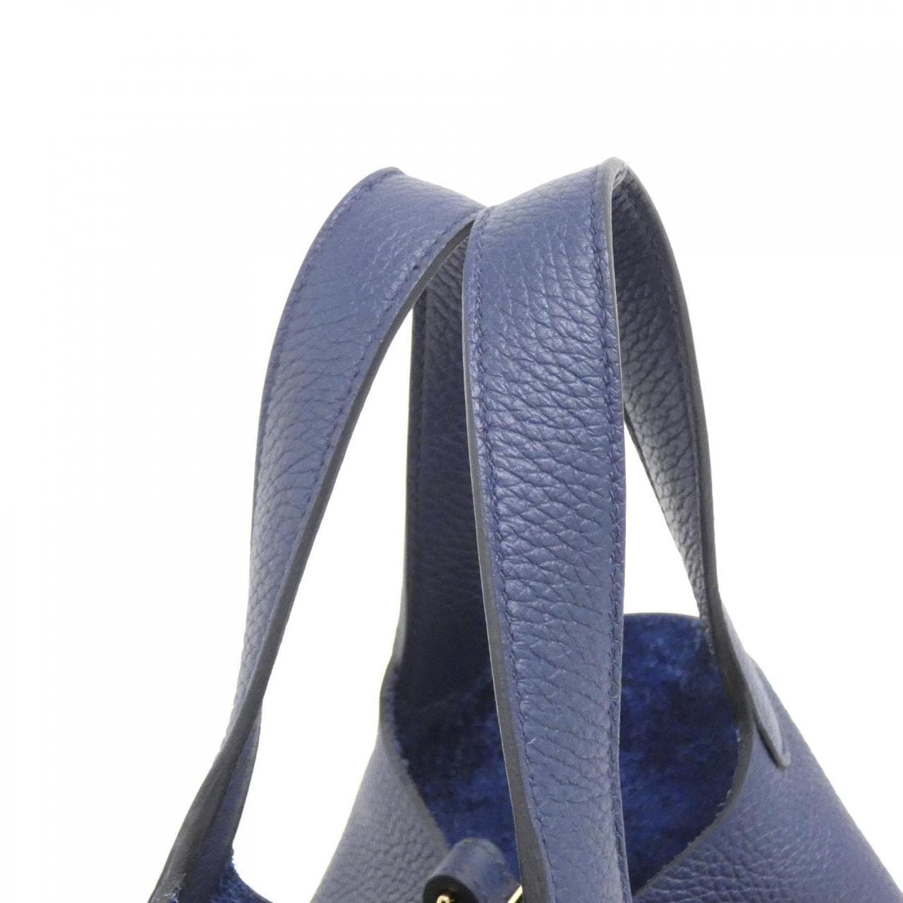 HERMES HERMÈS Picotin 056289CC Bag Clemence Blue Clemence Leather Rank A - Thumbnail 7