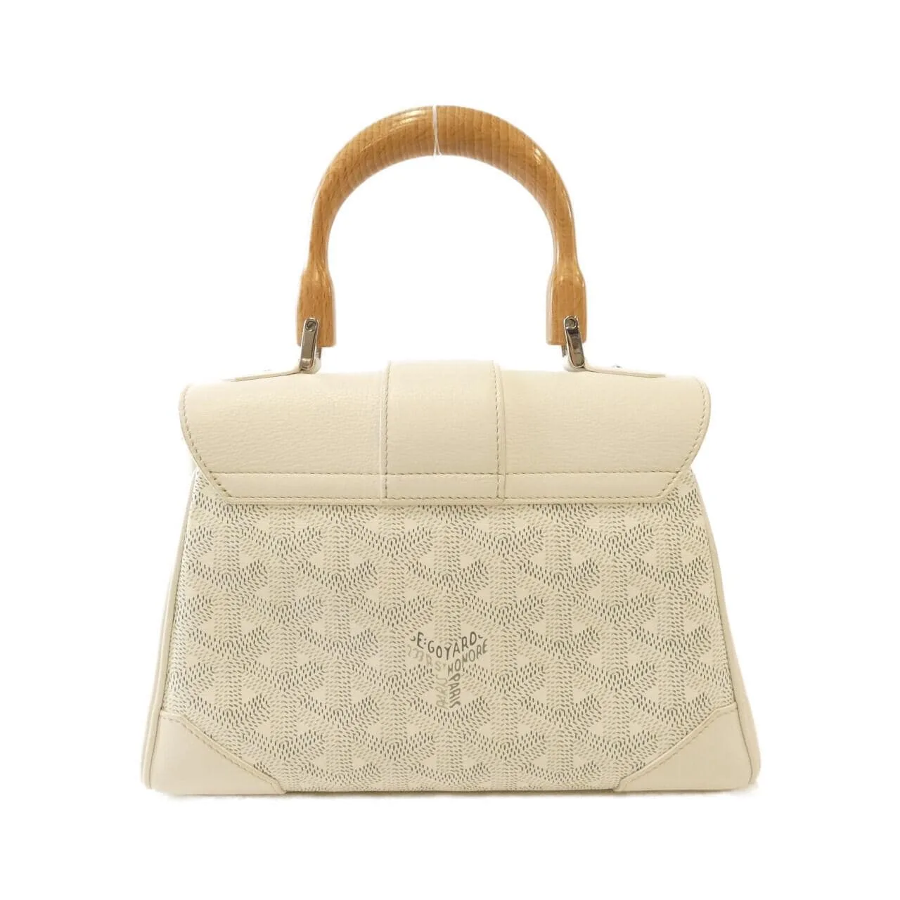 GOYARD Saigon Handbag Canvas 黑色 帆布 中古品A - 縮圖 2