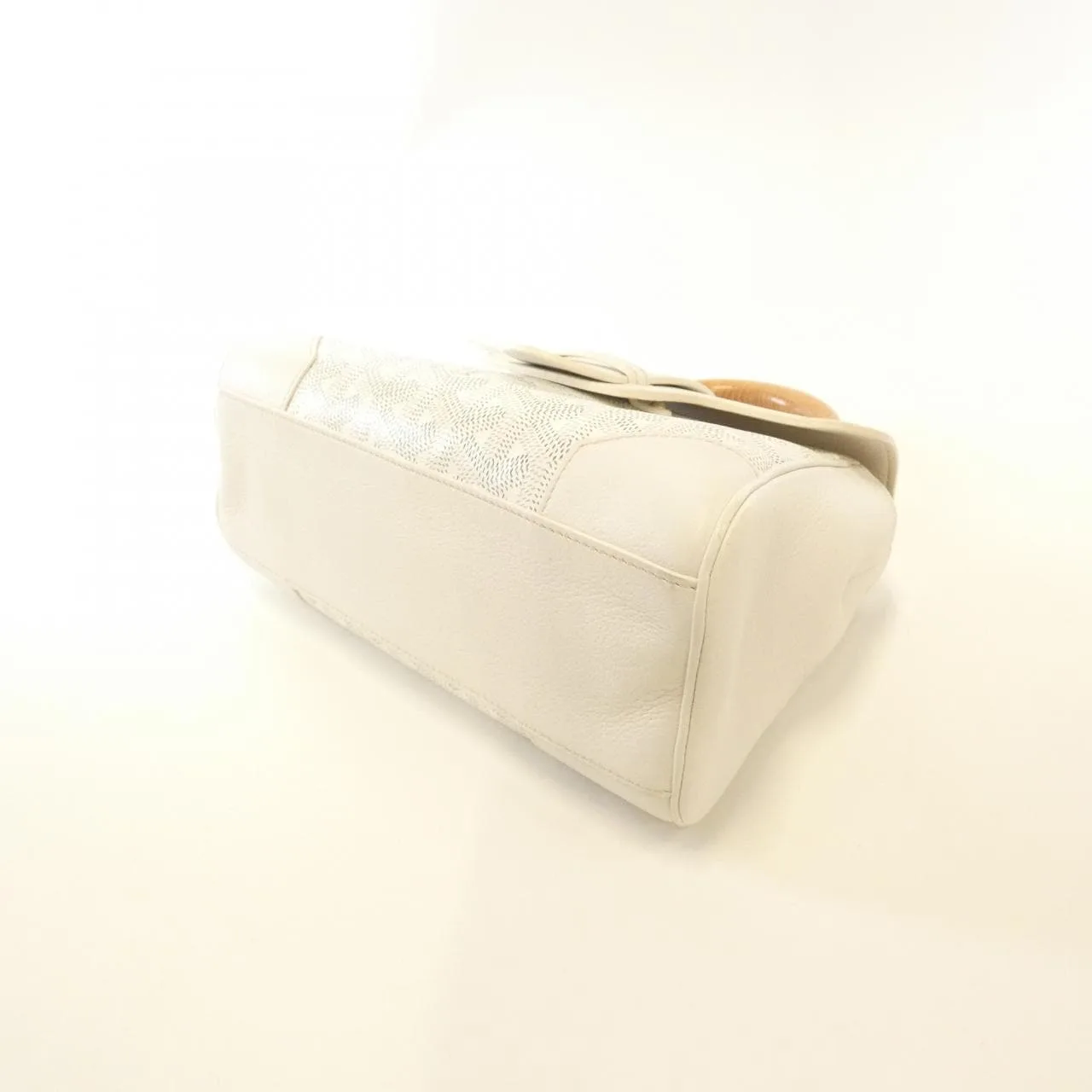 GOYARD Saigon Handbag Canvas 黑色 帆布 中古品A - 縮圖 3