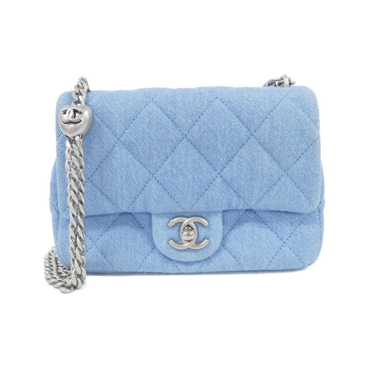 CHANEL Chanel 22 AS3829 Shoulder Denim Blue