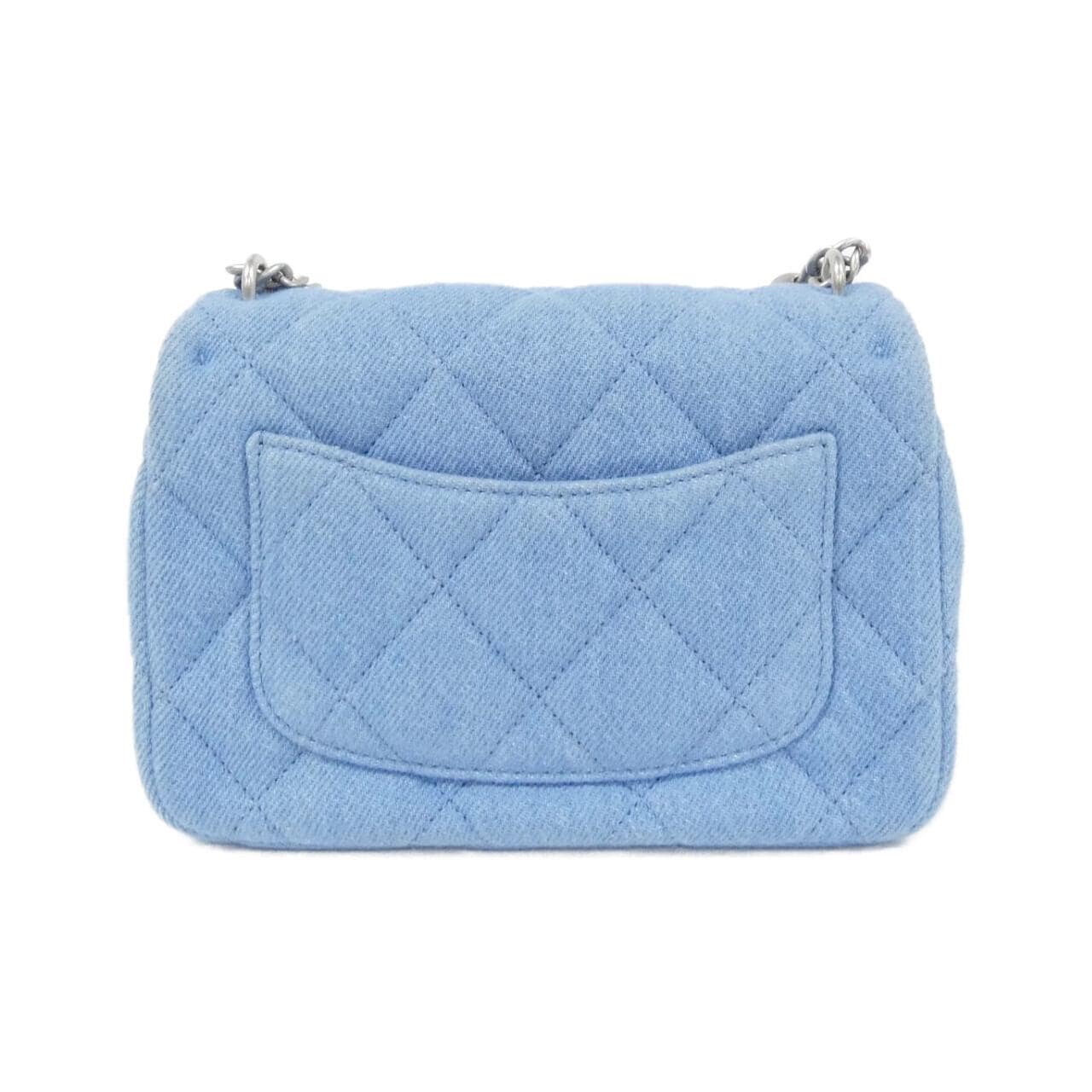 CHANEL Chanel 22 AS3829 Shoulder Denim Blue Denim - Thumbnail 2