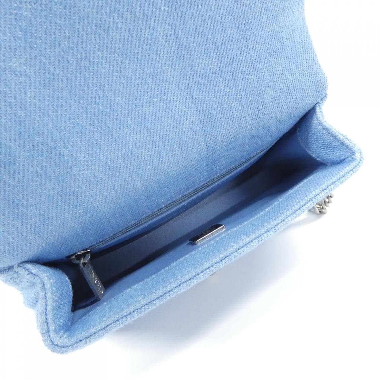 CHANEL Chanel 22 AS3829 Shoulder Denim Blue Denim - Thumbnail 6