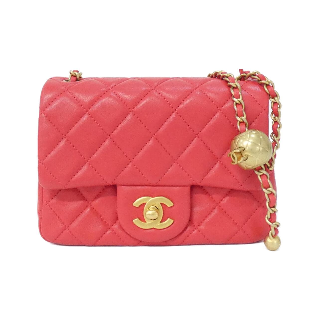 CHANEL Chanel 19 AS1786 Shoulder Lambskin Red