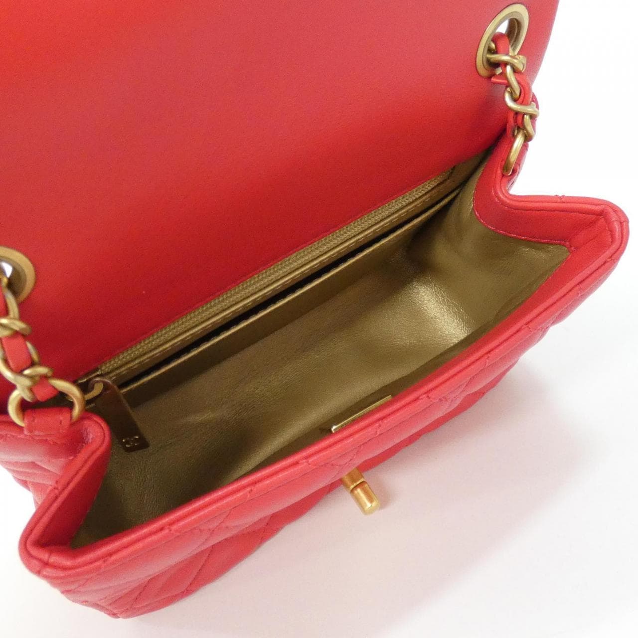 CHANEL Chanel 19 AS1786 Shoulder Lambskin Red Lambskin - Thumbnail 7