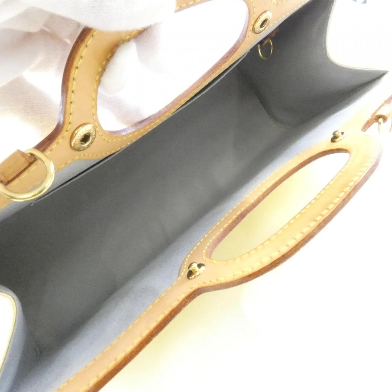 LOUIS VUITTON M91374 Handbag Vernis 黑色 Vernis 中古品B - 縮圖 6