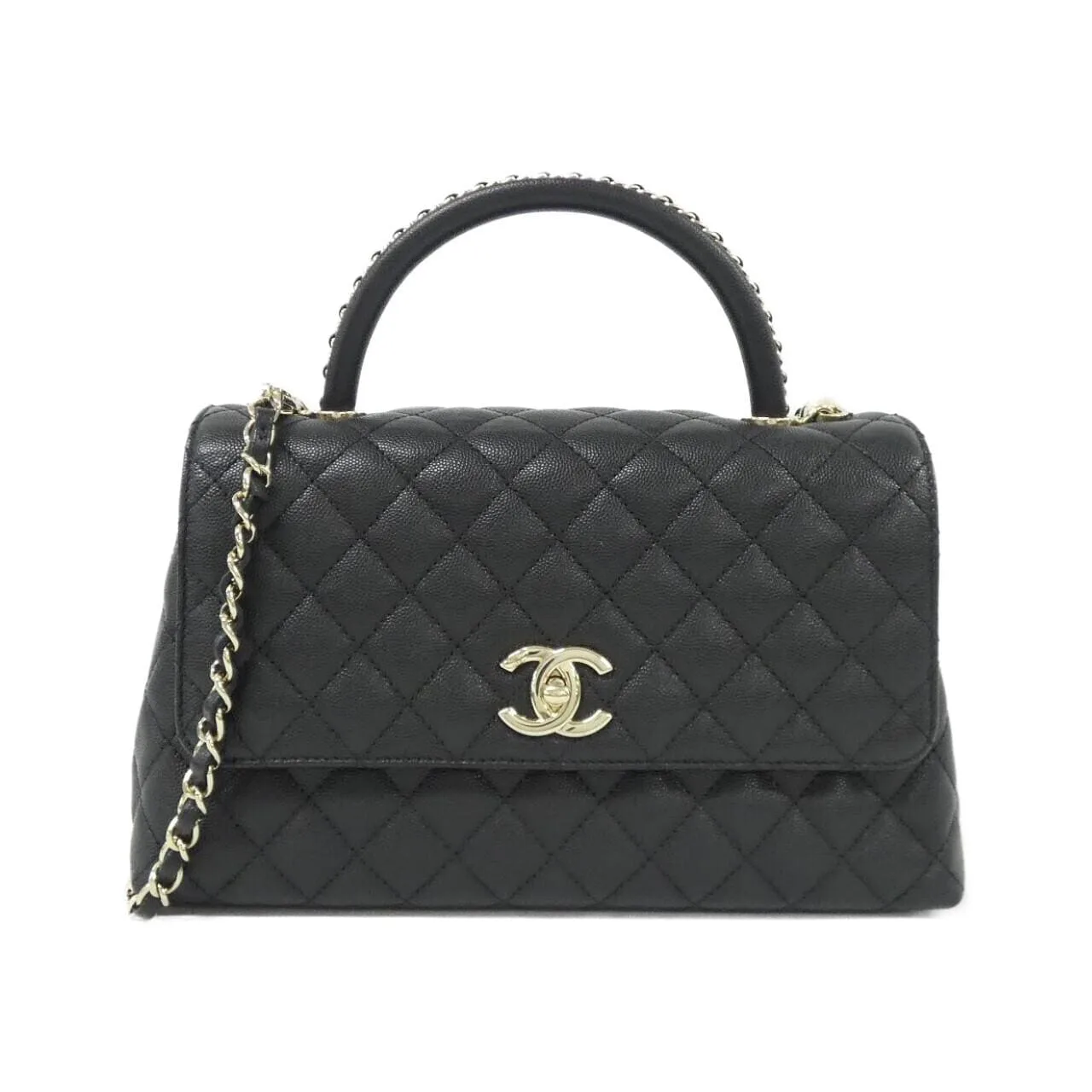 CHANEL Matelasse 92991 Handbag Grained Calfskin