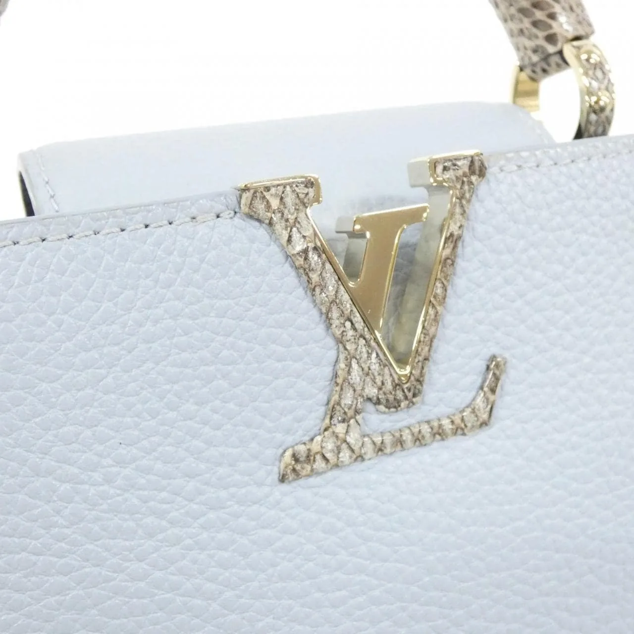 LOUIS VUITTON Capucines M55920 Handbag 藍色 中古品A - 縮圖 5
