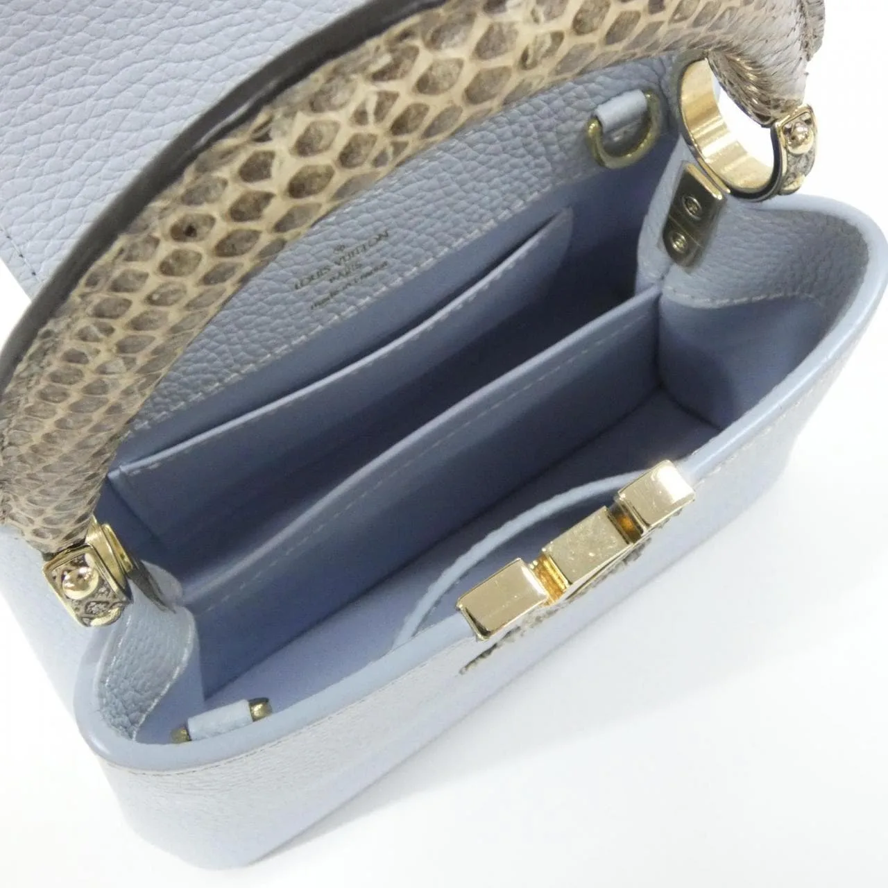 LOUIS VUITTON Capucines M55920 Handbag 藍色 中古品A - 縮圖 7