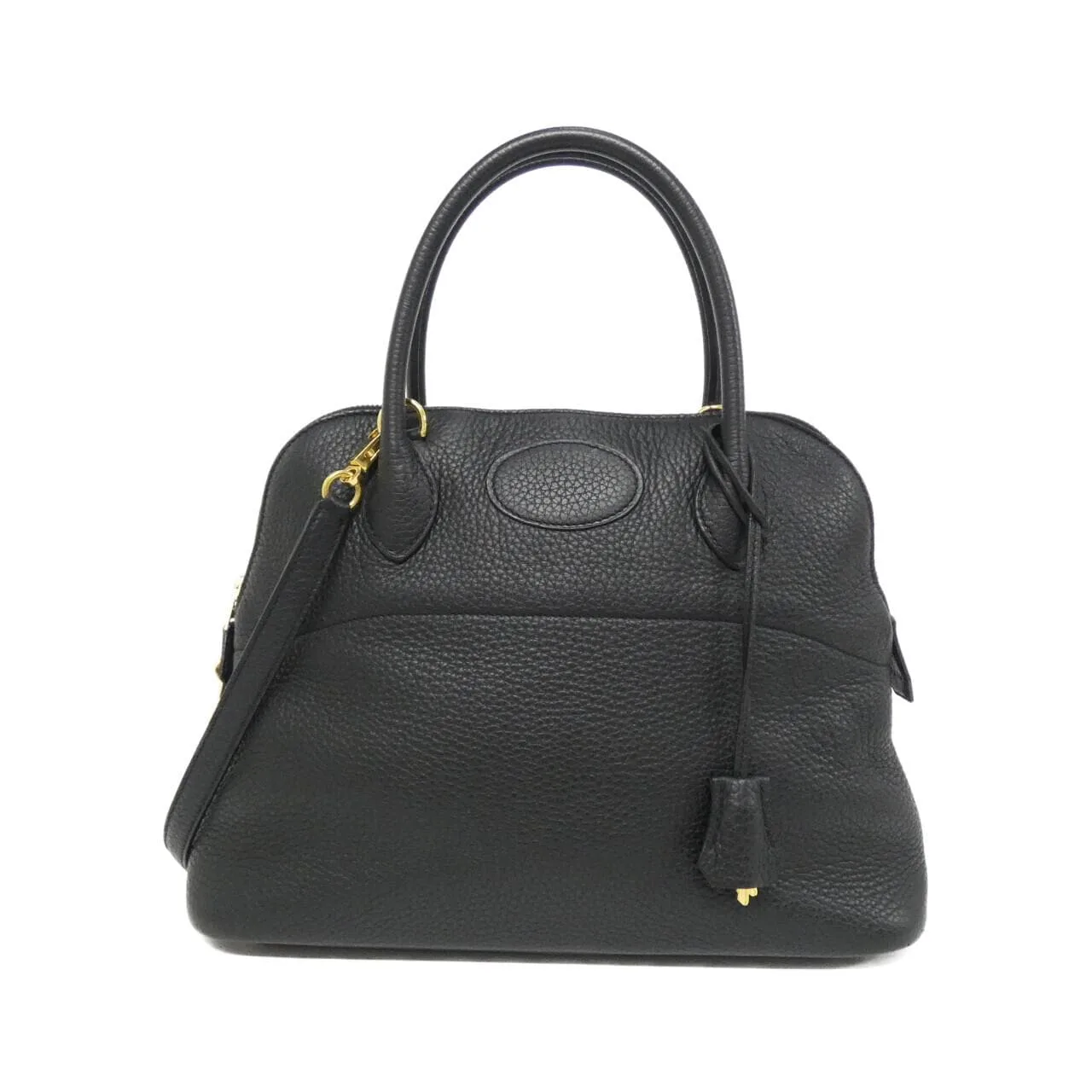 HERMES Bolide 073419CC Handbag Clemence Black
