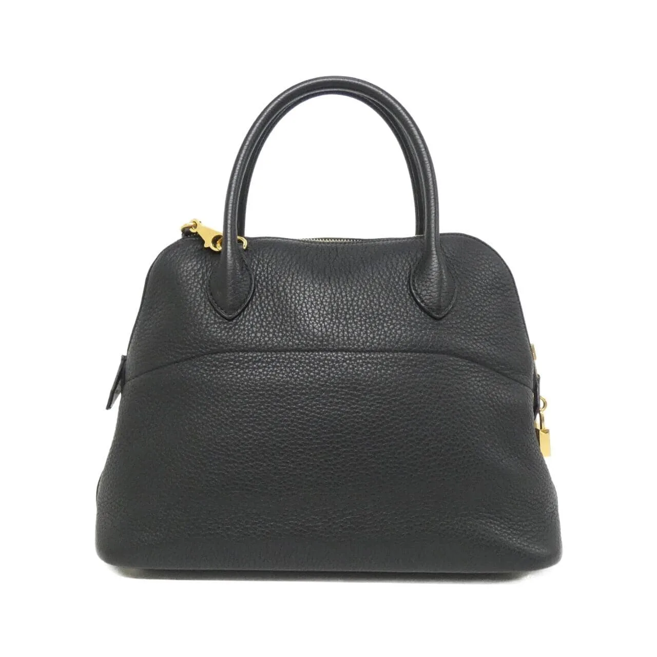 HERMES Bolide 073419CC Handbag Clemence Black Clemence Leather Rank A - Thumbnail 2